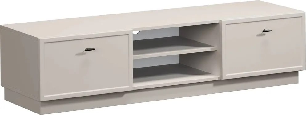 Lorini TV-szekrény 150 cm fiókokkal - kasmír / fekete T-bar fogantyúk