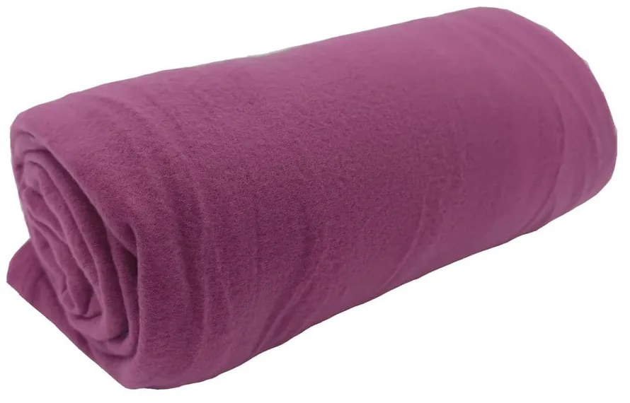 Lila fleece takaró 150x200 cm Plain – JAHU collections