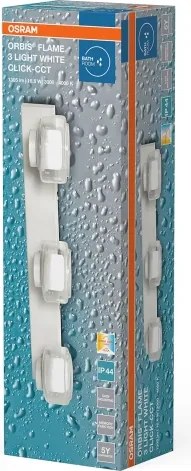 Osram - LED fürdőszobai fali lámpatest ORBIS FLAME 3xLED/5,5W/230V IP44 fehér