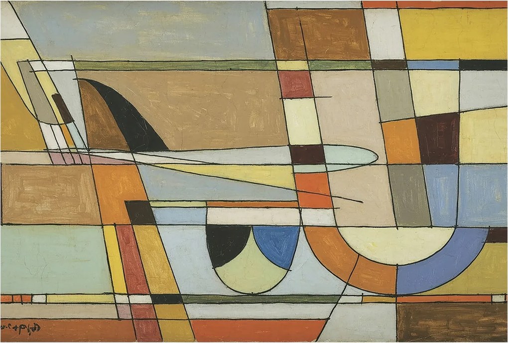 Fotótapéta Flizelin Hálószoba fal Geometrikus harmónia 104x70