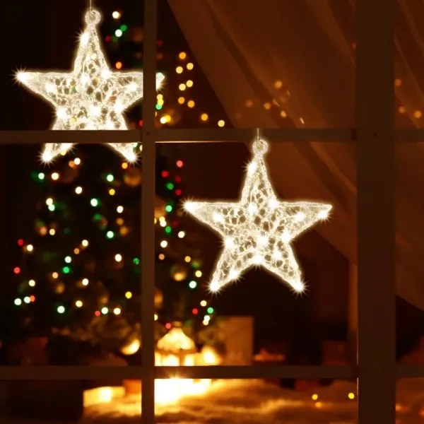 LED Ablakdekoráció 20xLED/2xAA