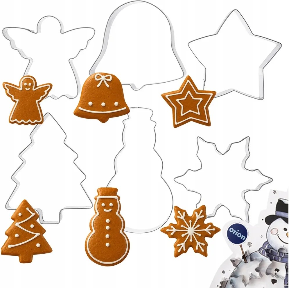 6x Karácsonyi lyukasztó forma mézeskalács keksz lyukasztó