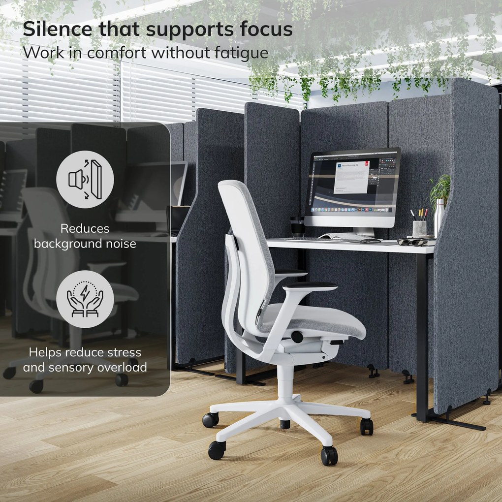 akusztikus falpanel SADIE Carbon Fog 240/145 cm