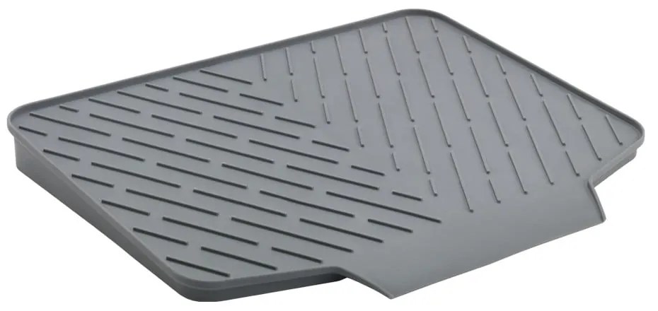 Szürke műanyag edénycsepegtető alátét 40x33 cm Gravity – Metaltex