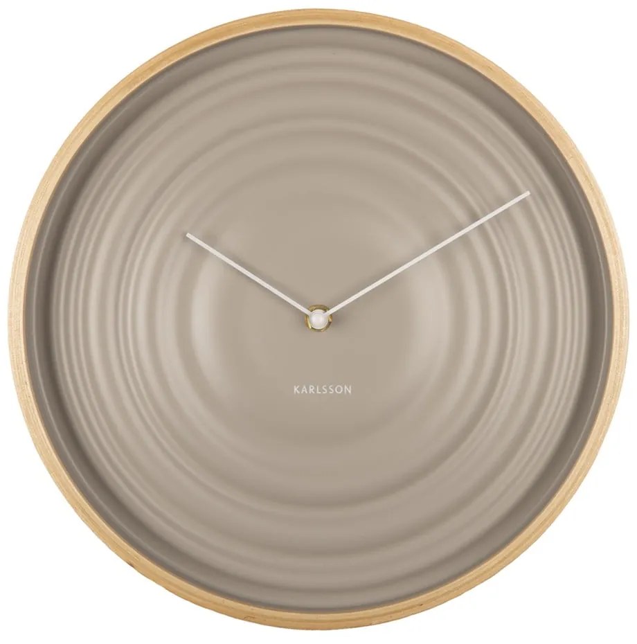 Ribble bézs falióra, ø 31 cm - Karlsson