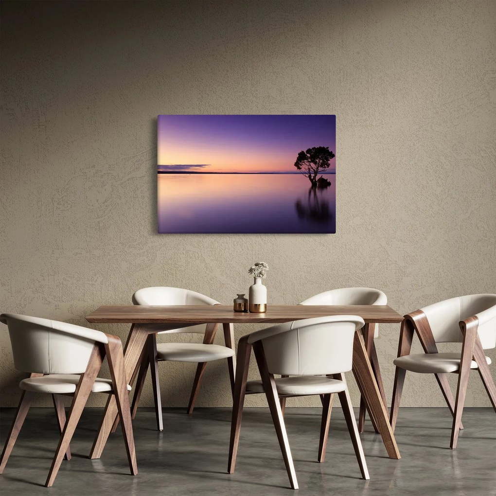 A vízfelszín képe napkeltekor (90x60 cm)