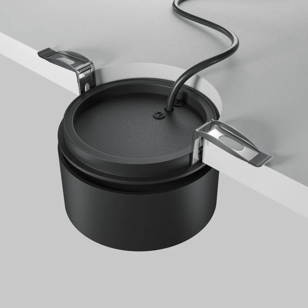 DL024-12W-DTW-B Onda Alumínium Süllyesztett Lámpa Fekete Színű LED 12 W 2200-4000 Kelvin 640 Lumen IP20