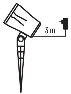 LED Karácsonyi kültéri projektor LED/3,6W/230V IP44 fehér