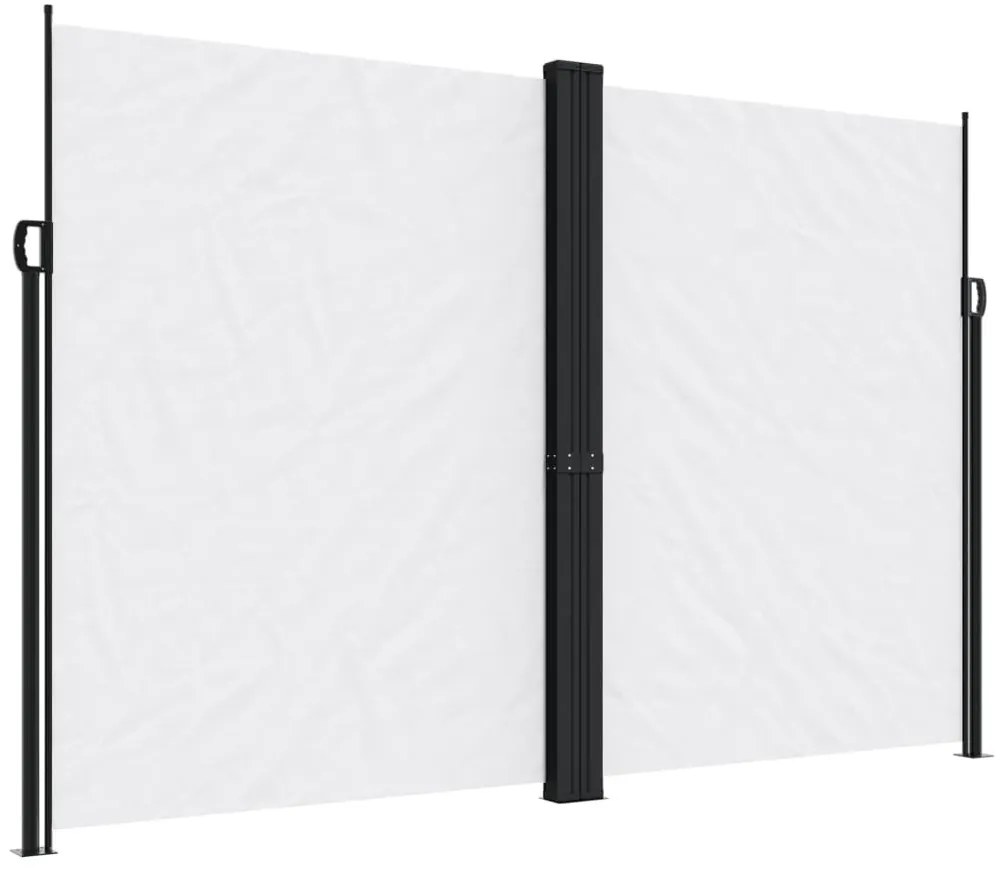 fehér behúzható oldalsó napellenző 220 x 1200 cm