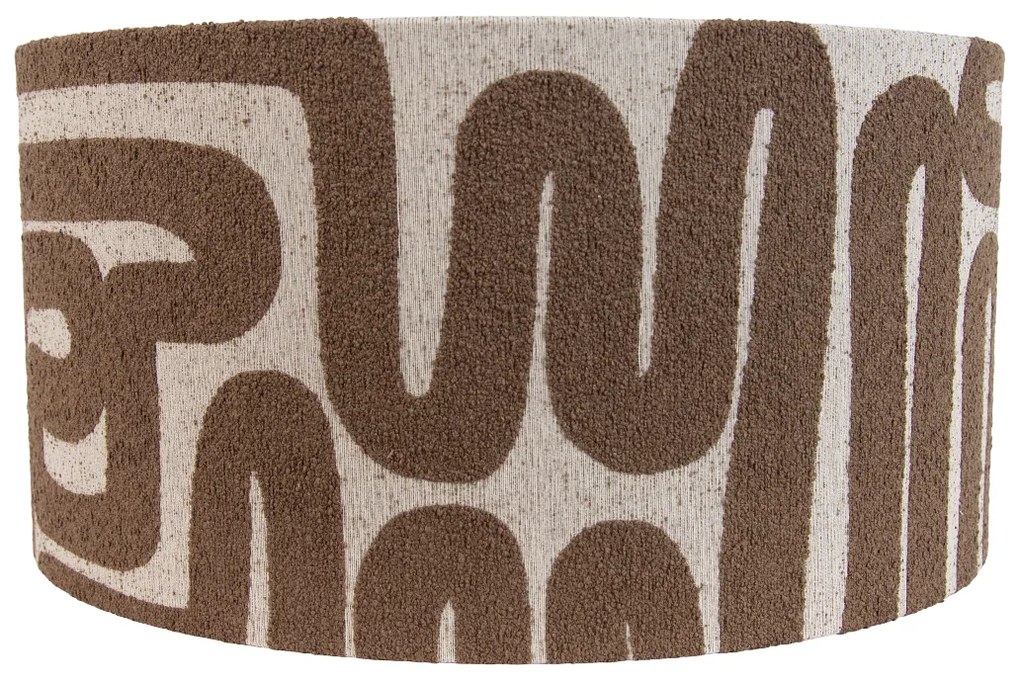 Szövet lámpaernyő barna bézzsel 50/50/25