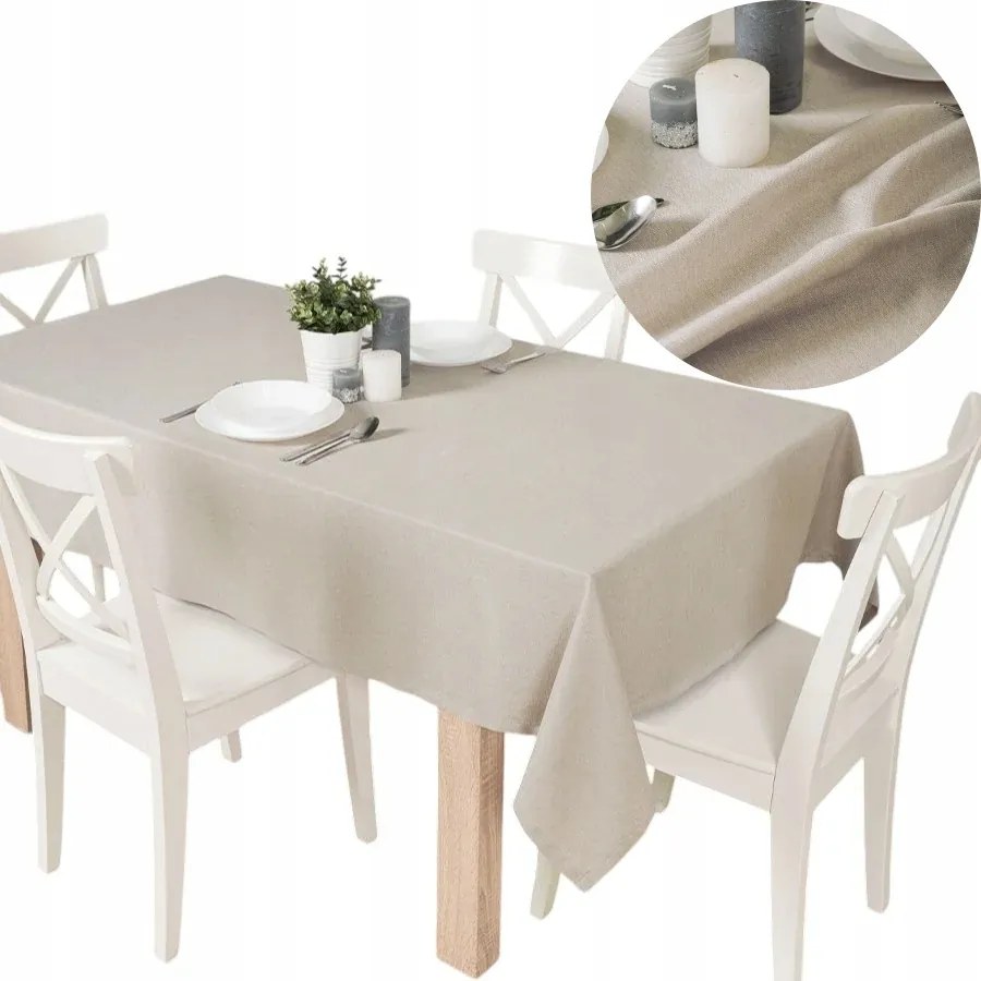 Abrosz Vízálló Asztalterítő Aruba 120x160cm szín 018 bézs-szürke