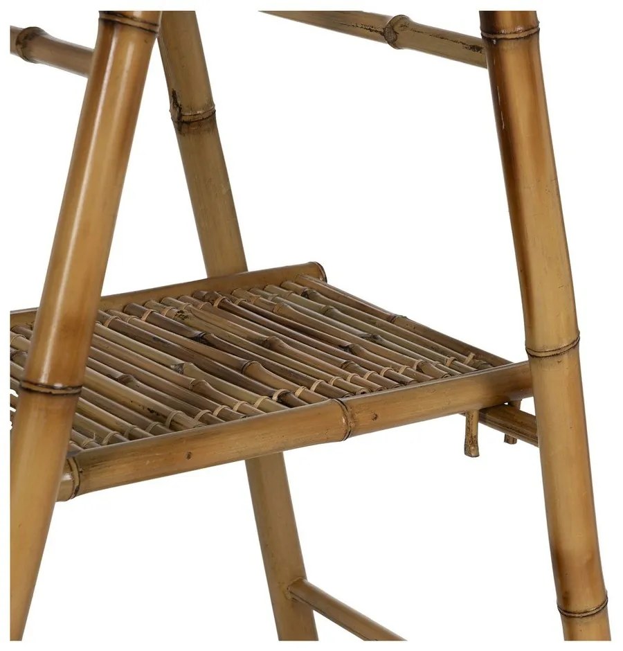 Natúr színű bambusz polcos állvány 78x165x40 cm Manali – Ixia