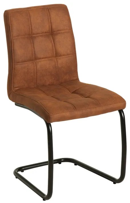 Stílusos szánkótalpas szék Moderna, világos barna