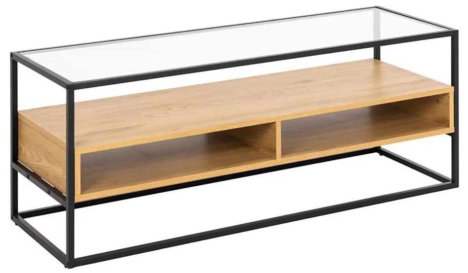 TV állvány ZEIN tölgy/fekete