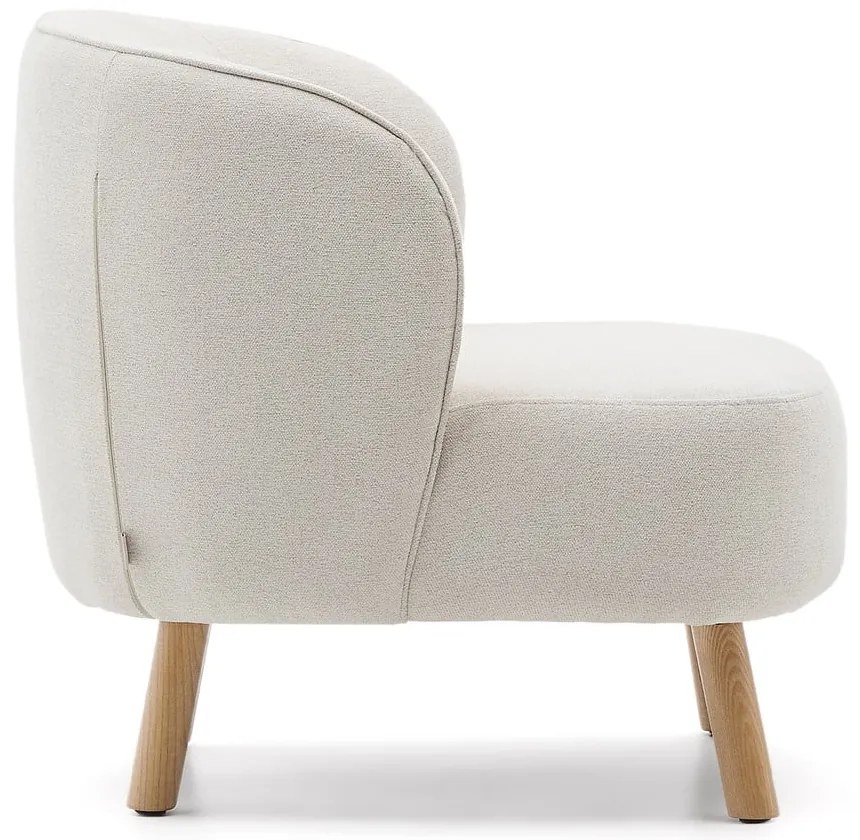 Krémszínű zsenília fotel Ulit – Kave Home