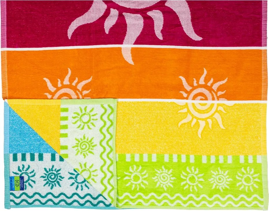 STROMBOLI Strandtörölköző szivárvány 165x90cm