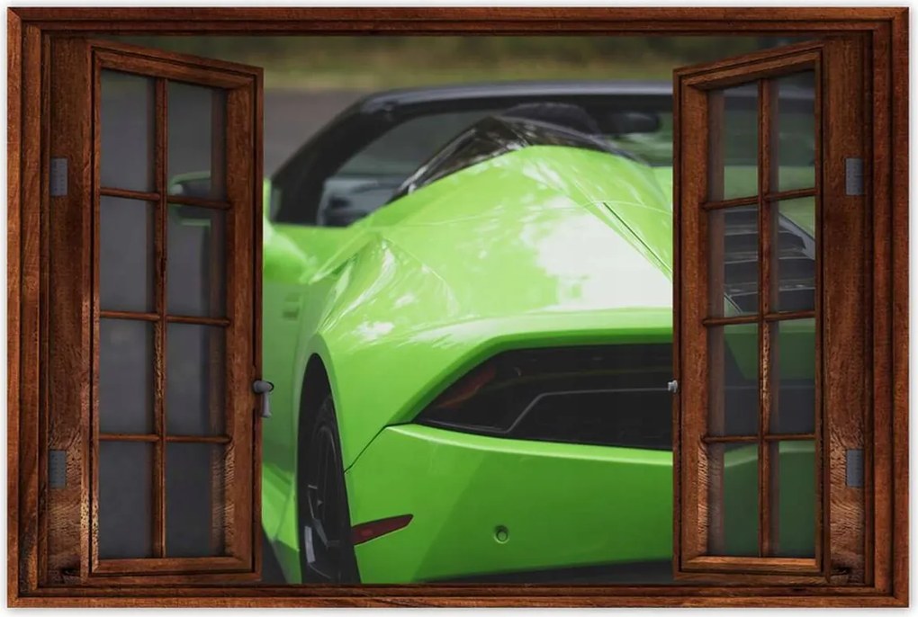 Poszterek 120x80 Zöld autó