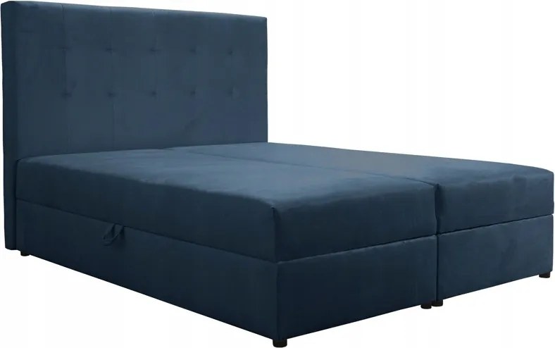 Kék Foltálló Kontinentális Ágy Dream 160x200 Bonell Tároló