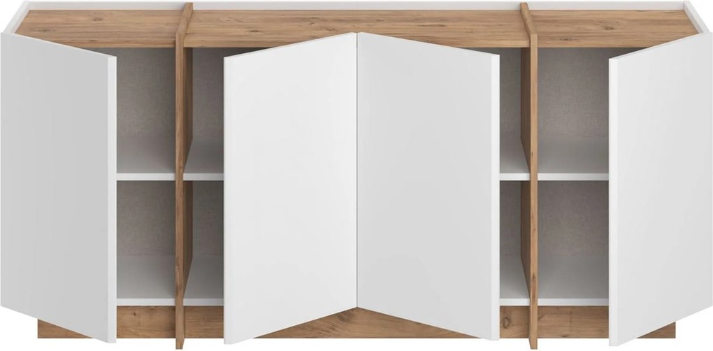 Dorma Komód/ konzolasztal 180 cm – Atlantic Pine / Fehér