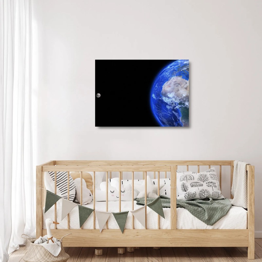 A Hold és a Föld képe (üvegen) (70x50 cm)