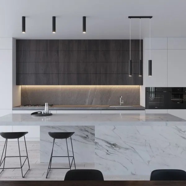 Sollux SL.1079 - Csillár zsinóron LAGOS 3xGU10/10W/230V fekete