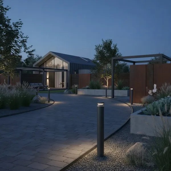 Ideal Lux - LED Kültéri lámpa BOEING LED/14W/230V 100 cm IP65 fekete