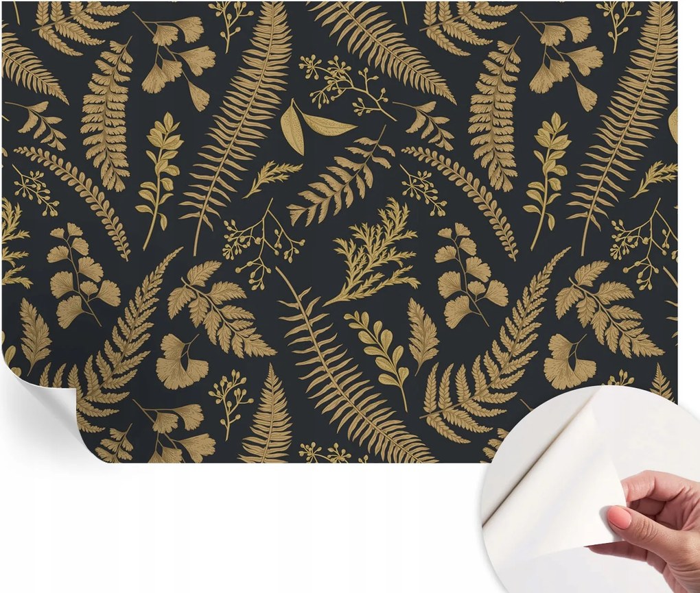 Öntapadós tapéta Divatos 3D fali ragasztóval Botanikus levelek 152x104 cm