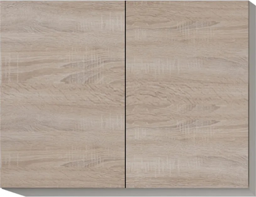 Felsőszekrény két ajtóval, tölgy sonoma, LINE G80