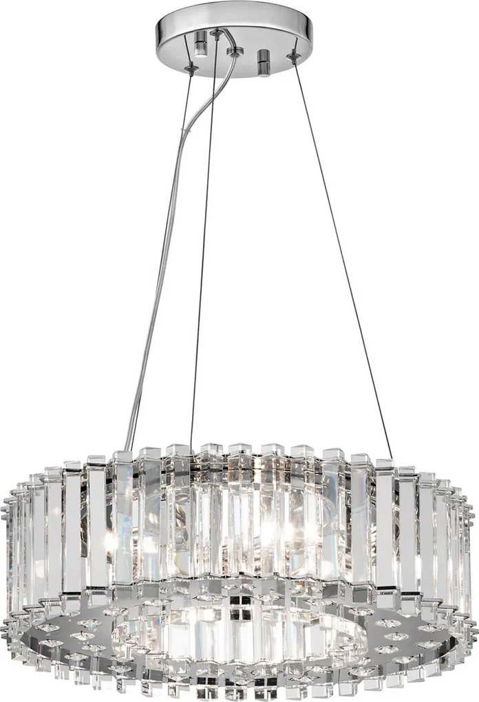 Kichler klasszikus LED függeszték crystal skye króm átlátszó elsklcrystalskyepa IP44