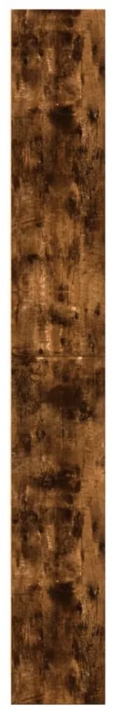 füstös tölgy színű szerelt fa könyvszekrény 60 x 24 x 176 cm