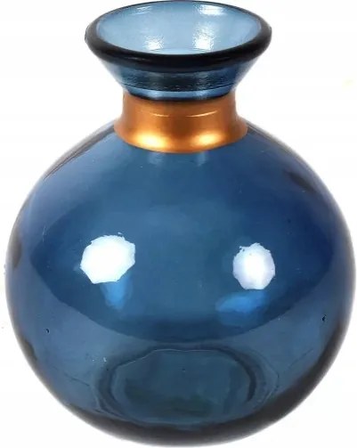 Üveg váza Babet 13cm kék