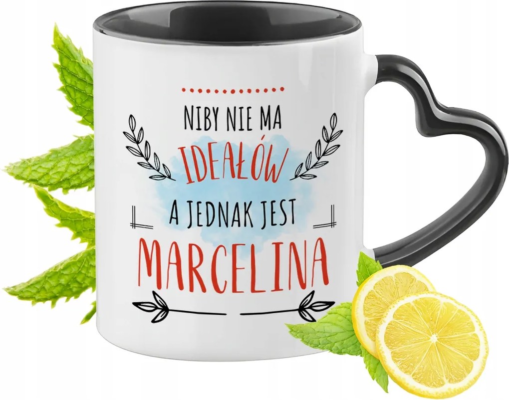 Marcelina Bögre Fekete Szív Alakú Füllel Ajándék