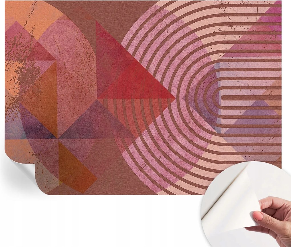 Design fali fotótapéta öntapadós absztrakt formák 208x146