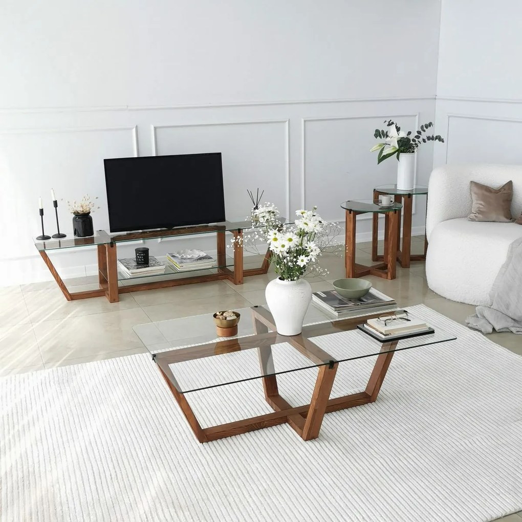 Amalfi Walnut dohányzóasztal