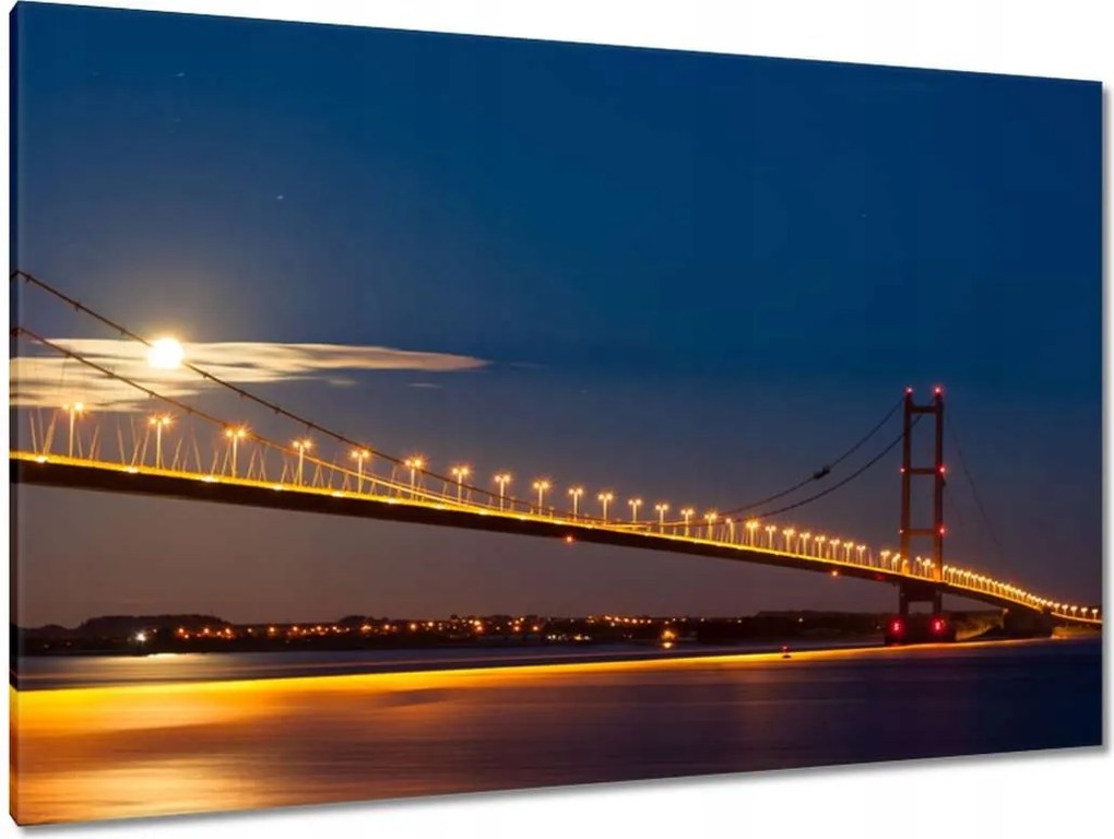 Festmények 120x80 Híd az éjszakában