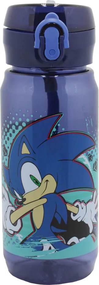 Sonic a sündisznó Thunder műanyag kulacs akasztóval 600 ml