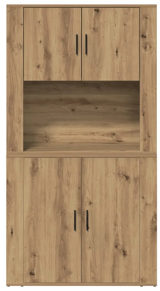 Magas szekrény Artisan tölgy 80x33x150 cm Mérnöki fa