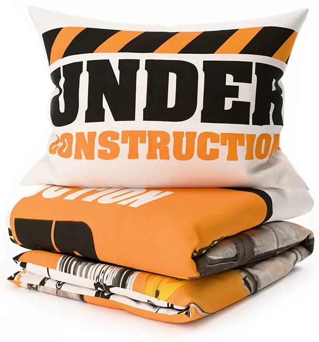 Világító pamut ágynemű BAGR narancssárga Ágyneműhuzat mérete: 70 x 90 cm | 140 x 200 cm