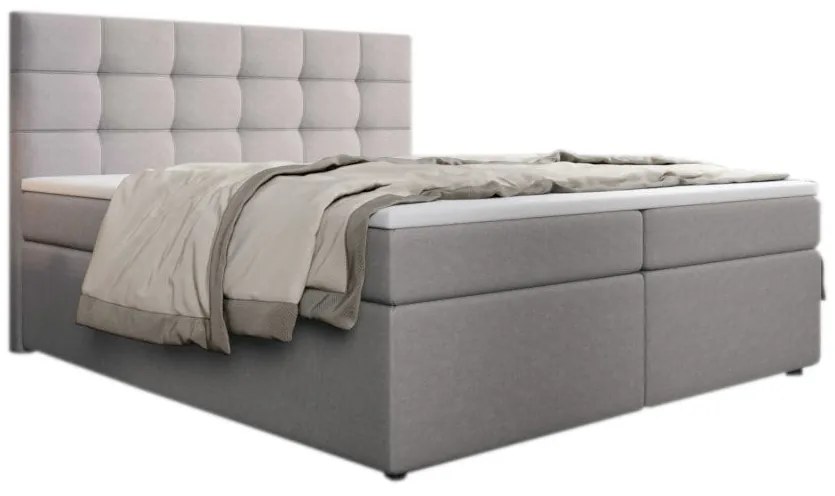 SALMA kárpitozott boxspring ágy + fedőmatrac - inari 22 / 160x200
