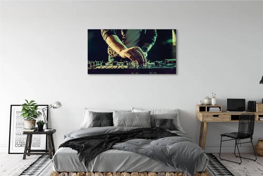 Canvas képek Konzol DJ fejhallgató 140x70 cm