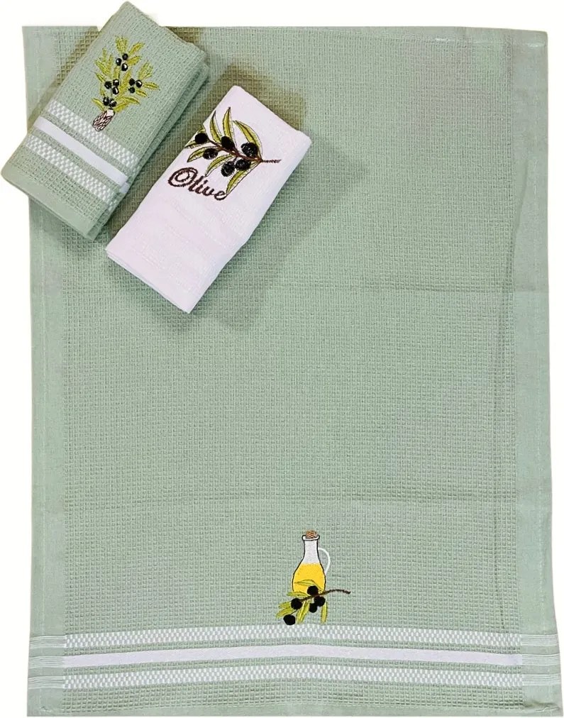 Konyhai törölközők Olive 40x60cm 3 db TiaHome