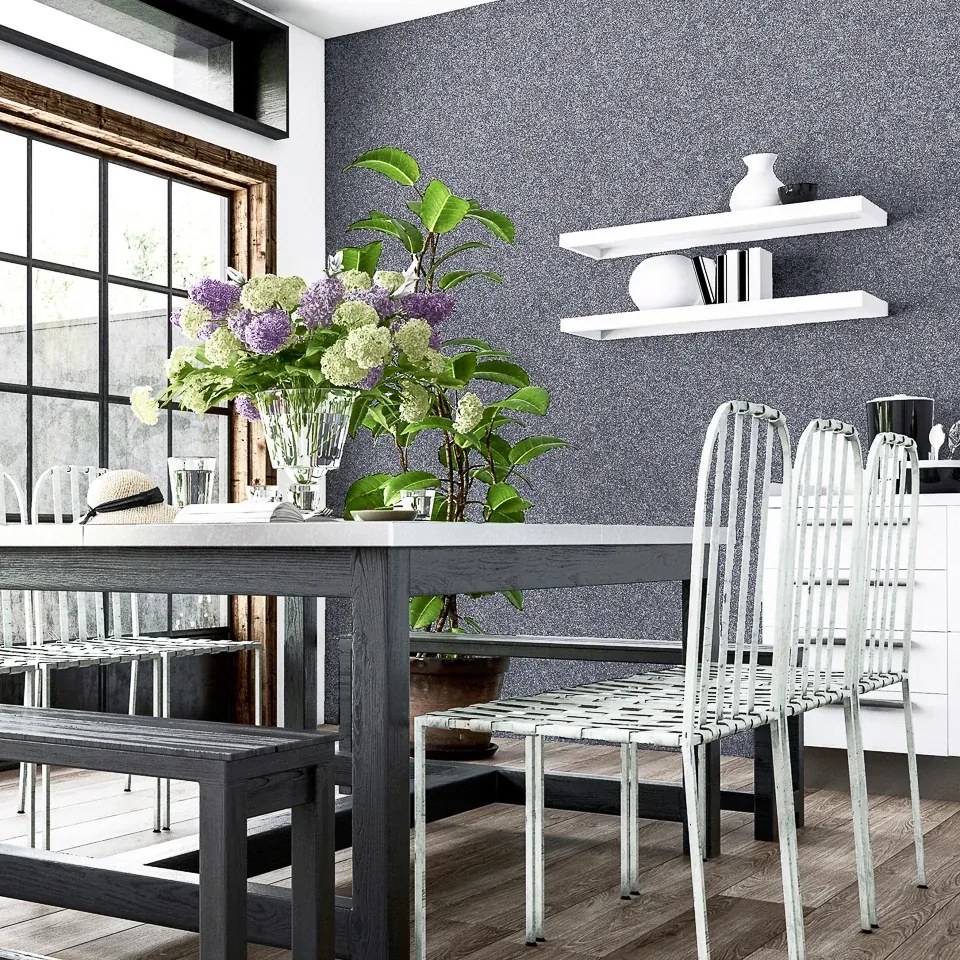 Arthouse Signature 2 Quartz kék csillámos gyöngyös vinyl tapéta – 299003