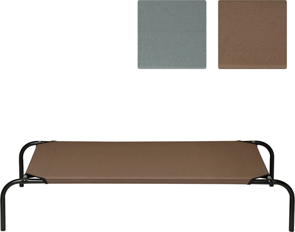 PawHut Kutyafekhely Kültéri Kutyakényelmes Macskafekhely Háziállat Ágy Pihenőhely Cserehuzattal 110 x 68 x 20 cm | Aosom