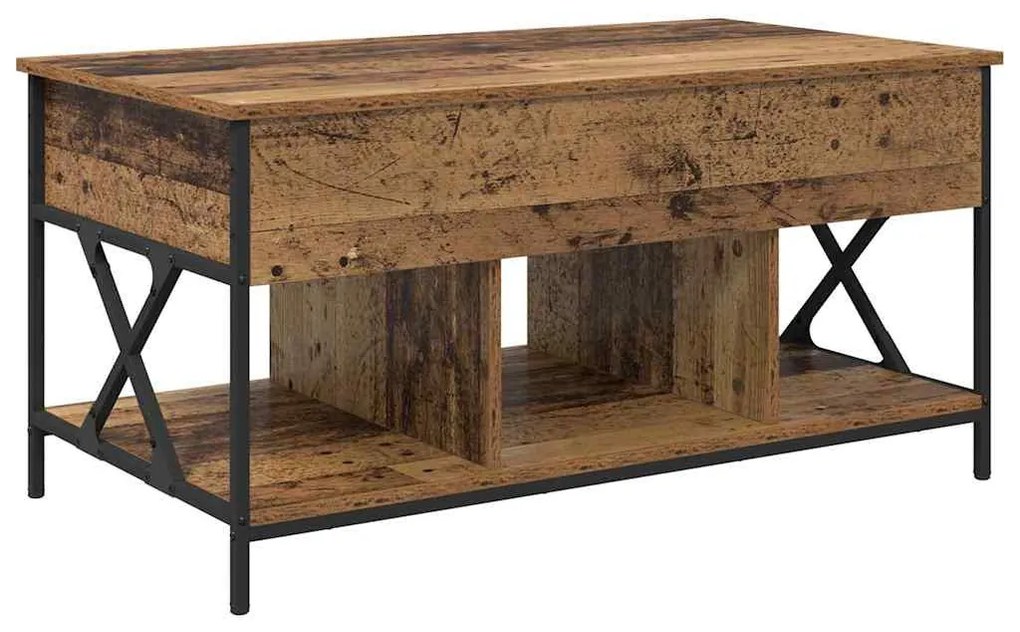 Dohányzóasztal Régi fa 100 x 55 x 50 cm Faanyag