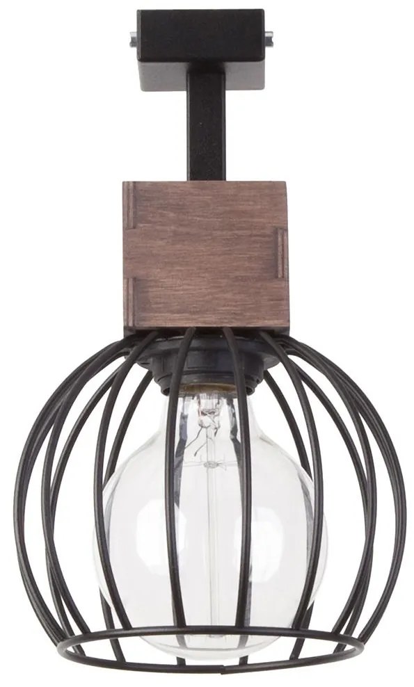 Felületre szerelhető csillár MILAN 1xE27/60W/230V fa