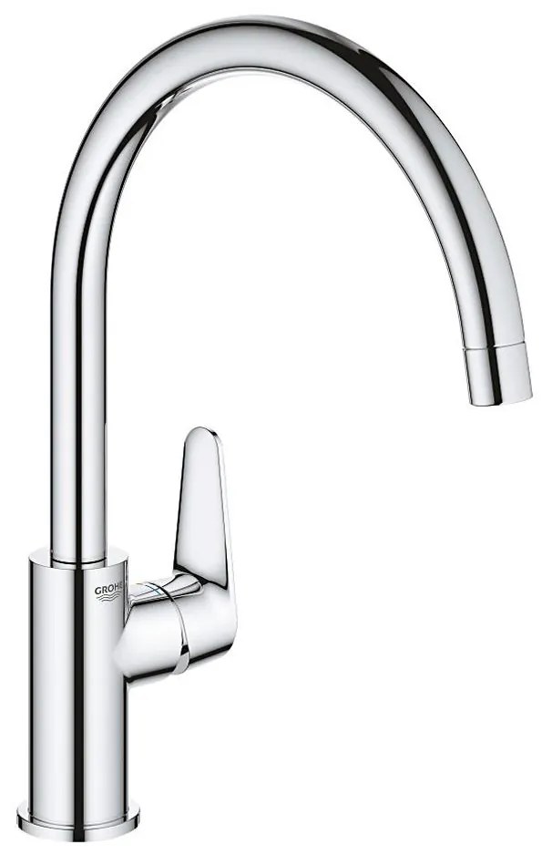 GROHE 31536001 - BAUCURVE 332 mm mosogató csaptelep, fényes króm