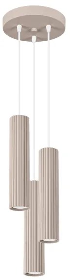 Brilagi - Csillár zsinóron CRESTO 3xGU10/10W/230V taupe