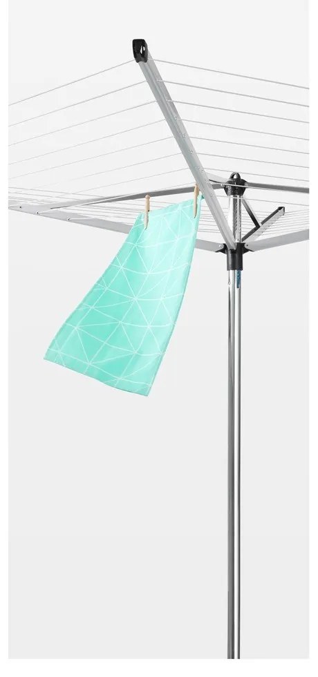 Ezüstszínű kerti ruhaszárító 50 m Topspinner – Brabantia