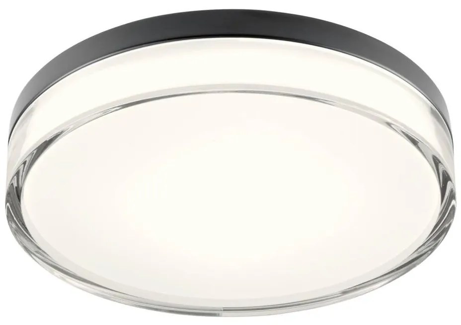 Redo 01-3736 - FRISBI LED mennyezeti lámpa 18W 230V 3000/4000K IP44 fekete