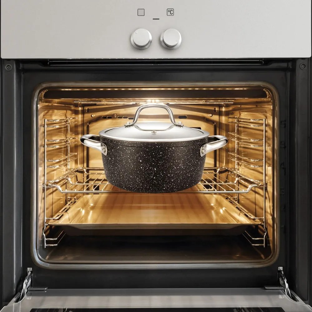 Indukciós tűzhelyhez alkalmas edény fedővel, tapadásmentes felülettel President - Tescoma